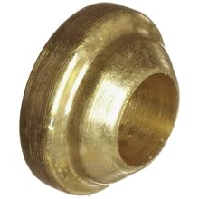 Parker A-Lok 1BF1-B Brass Compression Tube Fitting, Back Ferrule, Tube OD