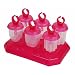 Tovolo Freezer Jewel Pop Molds, Set of 6