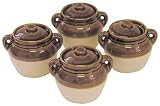 R & M International 10 Ounce Individual Bean Pot, Set of 4