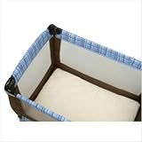 Certified Organic Play Yard Mattress Pad with Safety Corners in Natural Material: Sherpa by 