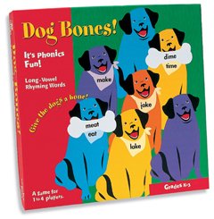 PHONICS GAME DOG BONES AGES 5 & UP LONG VOWEL RHYMING
