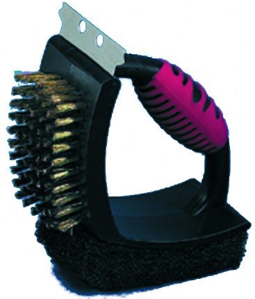 Landmann 02076 Brosse 3 en 1 pour nettoyer les grilles de barbecue (Import Allemagne)