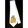 Party Decoration Necktie with eating, rat, licking, cheese