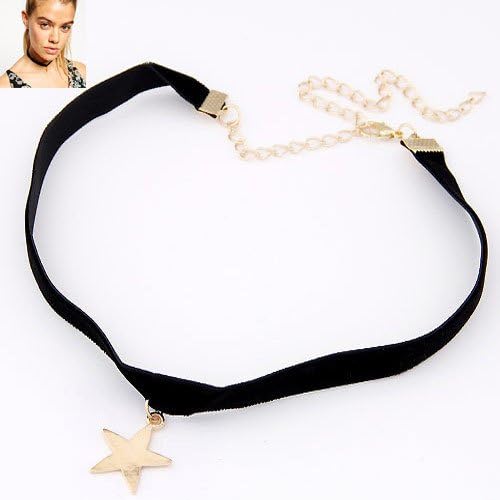 Y2CGems Hot Sale Velvet Ribbon Star Tattoo Choker Necklace Black Sailor Moon Necklaces Statement Jewelry Accessories For Women PD23 handmade silver jewelry