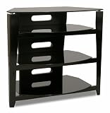 TechCraft BCE32 Wide Tall Boy Home Theater Stand (Black)
