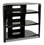 TechCraft BCE32 Wide Tall Boy Home Theater Stand (Black)