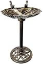GARDEN RESIN SCALLOPED BIRD BATH TABLE/ FEEDER/ NEW