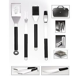 Sharper Image 18-Piece Barbecue Tool Set with Case by Mr. Bar-B-Q