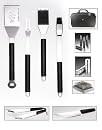 Sharper Image 18-Piece Barbecue Tool Set with Case