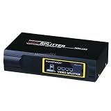 4-Way SVGA VGA Splitter Amplifier Multiplier 400 MHz - Black