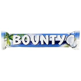 Bounty Bar Milk Chocolate Covered Coconut By Mars, (24-57gram Bars Per Box)