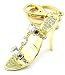 Sexy X-Large Crystal High Heel Shoe Charm Key Chain with Key Ring & Clip