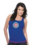 MLB Majestic Threads Chicago Cubs Tank Top, Small, Royal Blue
