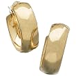 14kt Yellow Gold Designer Style Hoop Fancy Earrings
