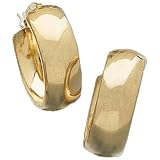 14kt Yellow Gold Designer Style Hoop Fancy Earrings