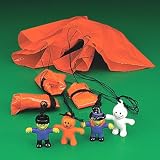 Mini Halloween Character Paratroopers - Games & Activities & Flying Toys & Gliders