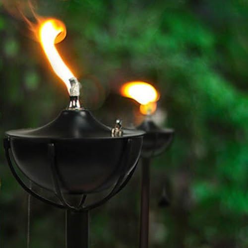 Maui Tiki Torch with Pole & Snuffer - Smooth Black