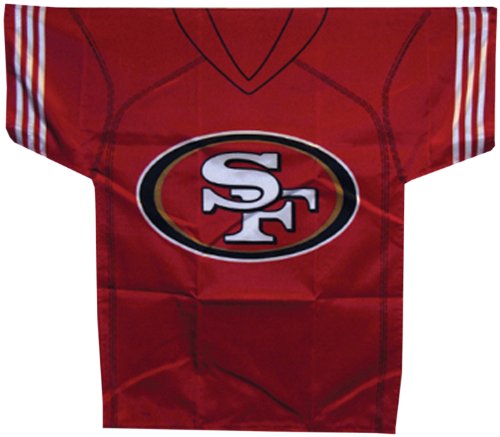 NFL San Francisco 49Ers Jersey Banner (34-by-30-Inch/2-Sided)