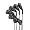 Wilson Men's Ci11 Premium Iron Set, 4-PW (Left-Hand, Graphite, Regular)