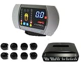 LED displayer Rear Car Parking Reversing Sensor 8 sensors (black)