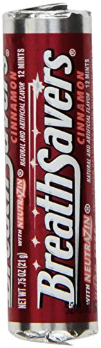 Breathsavers Cinnamon Mints, 0.75-Ounce Rolls (Pack of 48)