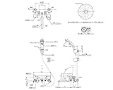 浴室用混合栓クリックシャワー寒冷地用　３６０×２２５　　ＴＯＴＯ