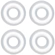 10 Gauge Clear Rubber O-Ring 4-Pack