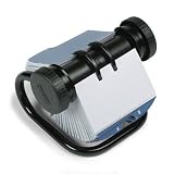 Rolodex 67236 Rolodex Open Rotary Business Card File, 200 Sleeves, 400-Card Cap, 24 Guide, BK