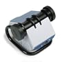 Rolodex 67236 Rolodex Open Rotary Business Card File, 200 Sleeves, 400-Card Cap, 24 Guide, BK