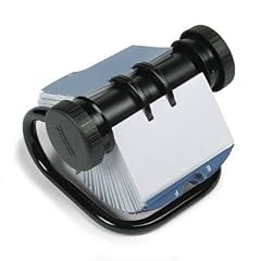 Rolodex Office Slotted Card File Visitenkartenregister schwarz