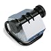 Rolodex 67236 Rolodex Open Rotary Business Card File, 200 Sleeves, 400-Card Cap, 24 Guide, BK