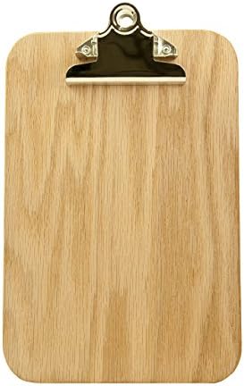 Red Oak - American Hardwood Clipboard - Handmade - Mini - 6" x 9"