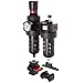 Parker 07H Standard Series Two-Unit Combo Compressed Air Filter/Regulator/Lubricator, NPT
