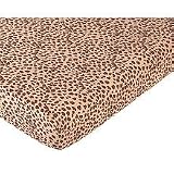 Cheetah Girl Fitted Crib Sheet for Baby and toddler Bedding Sets by JoJo - Cheetah Print