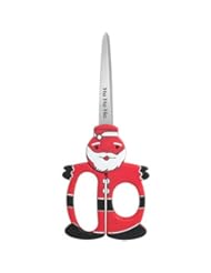 Office Product: "ABC Products" - 8 Inch - Santa Scissors - For Crafts, Wrapping Paper or Regular Use (Stainless Steel Cutting Blades - Santa Clause Designed Handles) - "ABC Products" - {Seasonal Close-Out} ~ 8 Inch - Holiday Scissors - For Crafts, Wrapping Paper or Regular Use (Stainless Steel Cutting Blades - Santa Clause Designed Handles