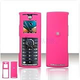 SOFT RUBBER FEEL Hot Pink Case Cover for Brand BOOST MOBILE NEXTEL i425 Protective Cell Phone Hard SNAP-ON