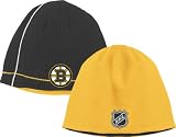 Reebok Boston Bruins White-Black Basic Logo Mesh Back Flex Fit Hat