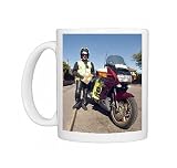 Motorcycle courier Photo Mugs