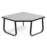 UPC 811588015962 product image for OFM TABLE3030 Corner Table with Sled Base Color: Gray | upcitemdb.com