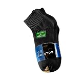 Gold Toe Men's Cotton Quarter Athletic Sock, Black, 6-Pack Size 10-13