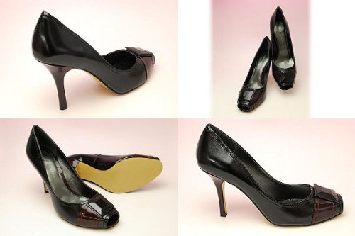 CHARLES & KEITH／チャールズ＆キース オープンスクエアトゥパンプス 630305