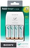 Sony Cycle Energy BCG34HLD4KN Power Charger with 4 Pre-Charged 2000 mAh AA Batteries