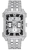 Bulova Crystal Striking Visual Design Black Dial Men's watch #96C108