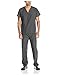 G Med Unisex Scrub Set V-Neck Top and Pant 2 PC Set(Menset-MED,DGY-M) Dark Grey