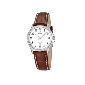 Festina - F16457/1 - Montre Femme - Quartz - Analogique - Bracelet Cuir Marron