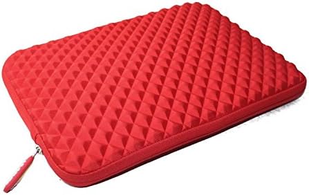 Amazing Accessory (TM) Durable Diamond Shock-Resistant Laptop Sleeve (RED) for HP Pavilion x360 13-a010nr 13.3-Inch 2 in 1 Convertible Touchscreen Laptop