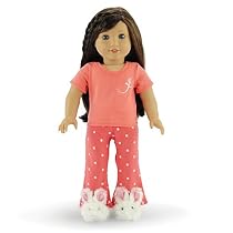 18 Inch Doll Clothes Coral Pajamas | Fits 18