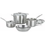 Cuisinart MCP-7 MultiClad Pro Stainless-Steel Cookware 7-Piece Cookware Set