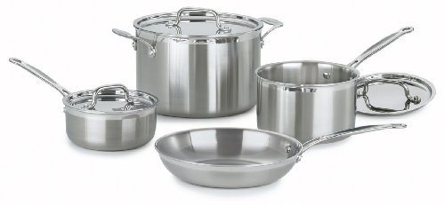 Cuisinart MCP-7 MultiClad Pro Stainless-Steel Cookware 7-Piece Cookware Set Cuisinart MCP-7 MultiClad Pro Stainless-Steel Cookware 7-Piece Cookware Set