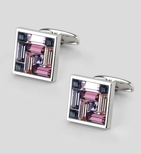 Autograph Crystal Square Cufflinks